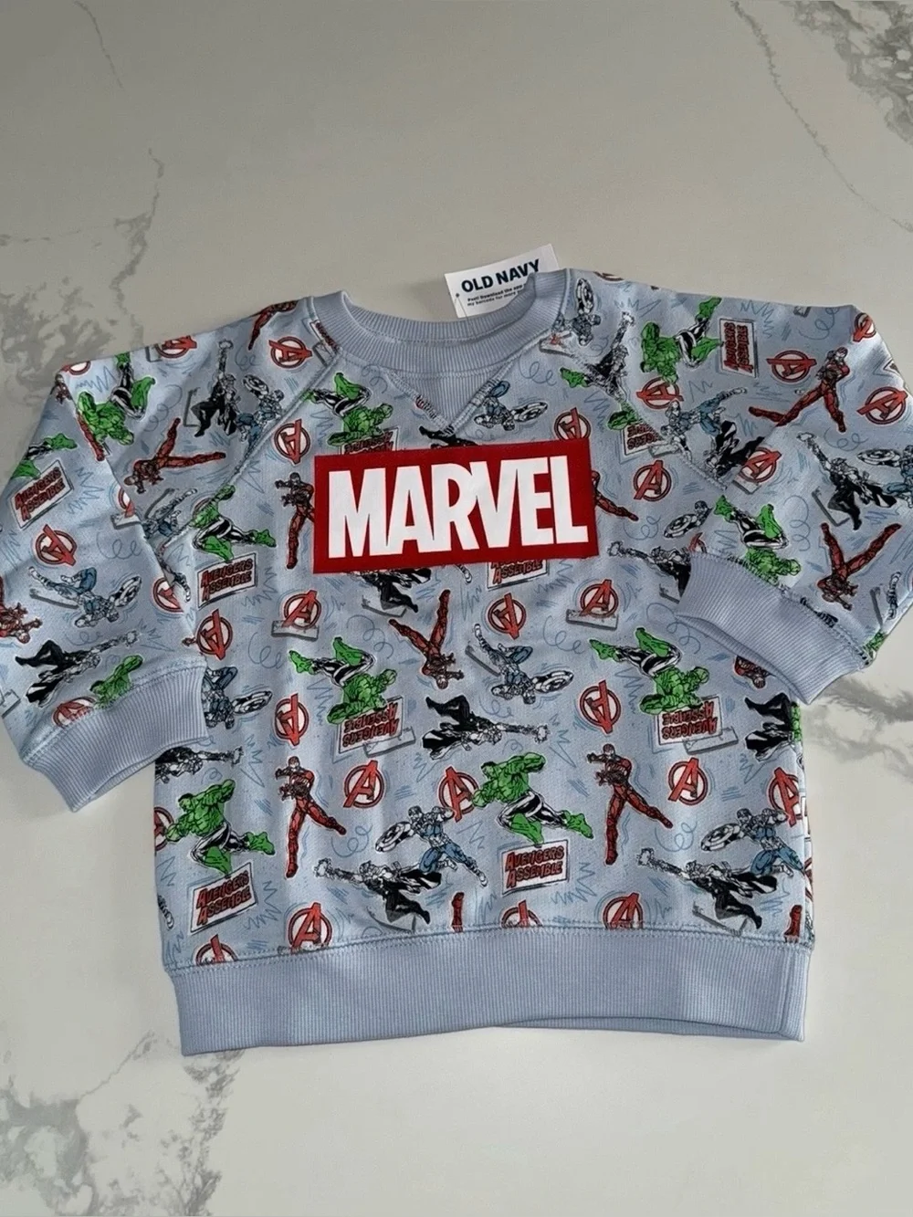 Marvel Avengers Superhero Sweatshirt Toddler Boy 3T